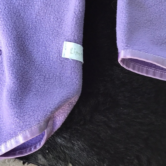 Limited Too Purple Fleece Angel Long Sleeves V-Neck Top Glitter Girls 12 - Picture 2 of 14